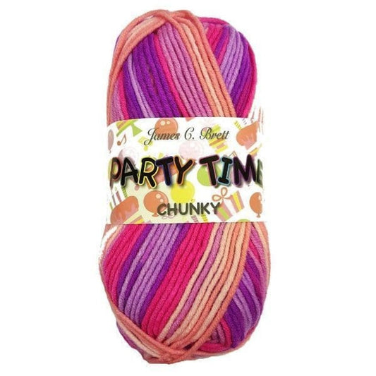 James C. Brett - Party Time - Chunky - 100g Ball - PT3