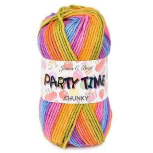 James C. Brett - Party Time - Chunky - 100g Ball - PT6