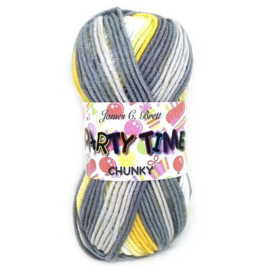 James C. Brett - Party Time - Chunky - 100g Ball - PT9