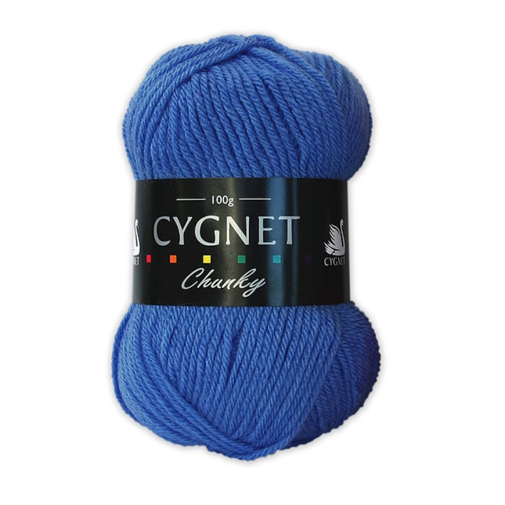 Cygnet Yarns - Chunky Wool - 100g Ball - 125 Saxe Blue