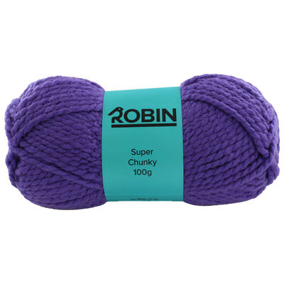 Robin - Super Chunky Yarn - 100g Ball - Violet