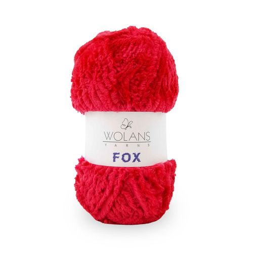 Wolans - Fox Yarn - Fluffy Fur Effect - Red 