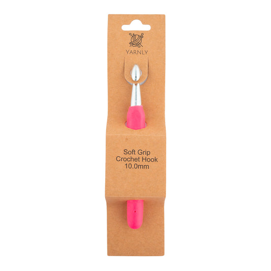 Yarnly - Soft Grip Ergonomic Crochet Hook - 10mm