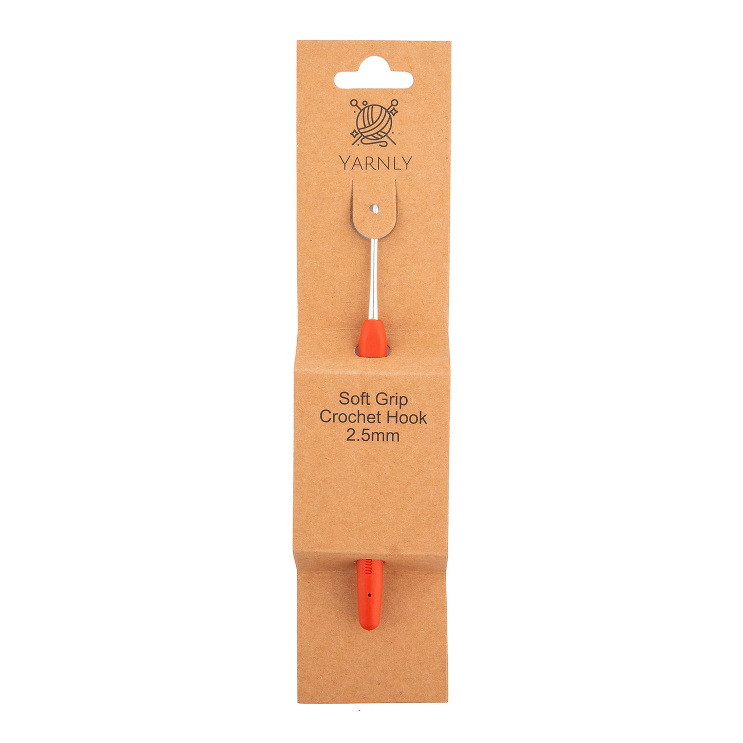 Yarnly - Soft Grip Ergonomic Crochet Hook - 2.5mm