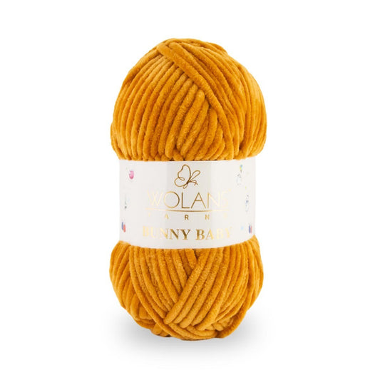Wolans Bunny Baby - Chunky Chenille Yarn - Pack of 5 x 100g Balls - Rust