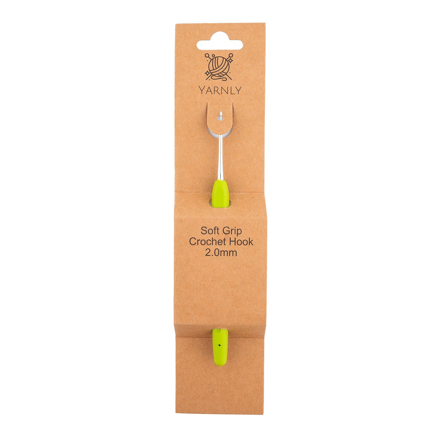 Yarnly - Soft Grip Ergonomic Crochet Hook - 2mm