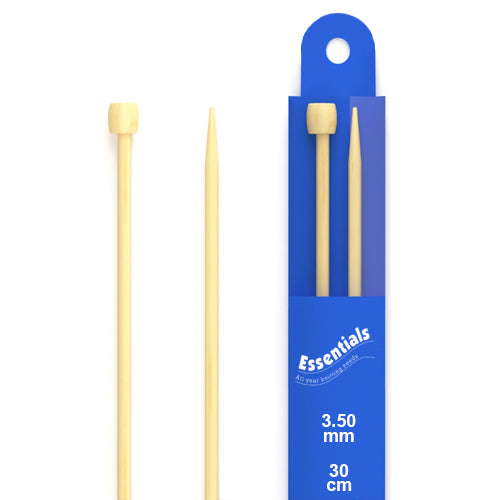 Whitecroft Essentials Bamboo Knitting Pins (30cm | 3.5mm)