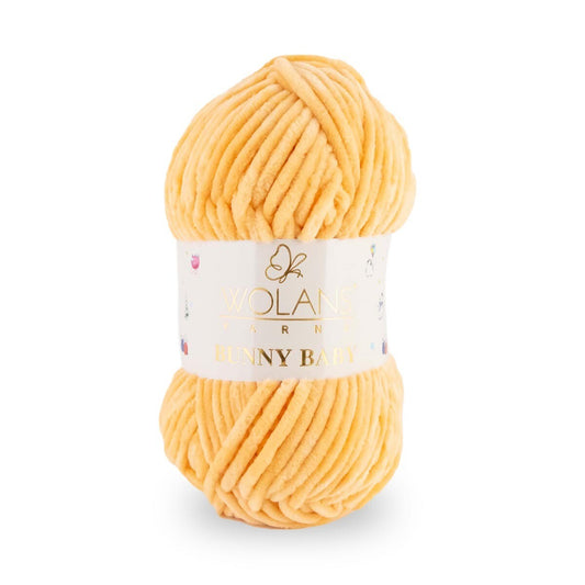 Wolans Bunny Baby - Chunky Chenille Yarn - Pack of 5 x 100g Balls - Melon