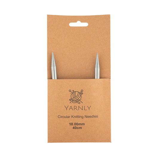 Yarnly - Circular Needles - 40cm Long - 10mm