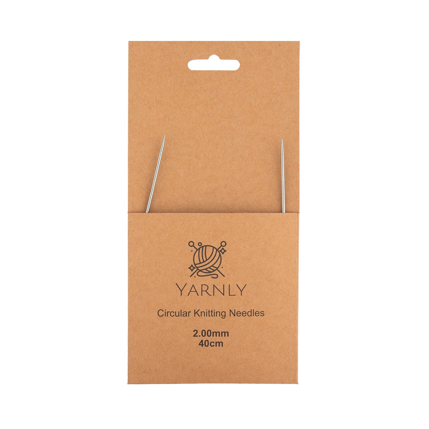 Yarnly - Circular Needles - 40cm Long - 2mm