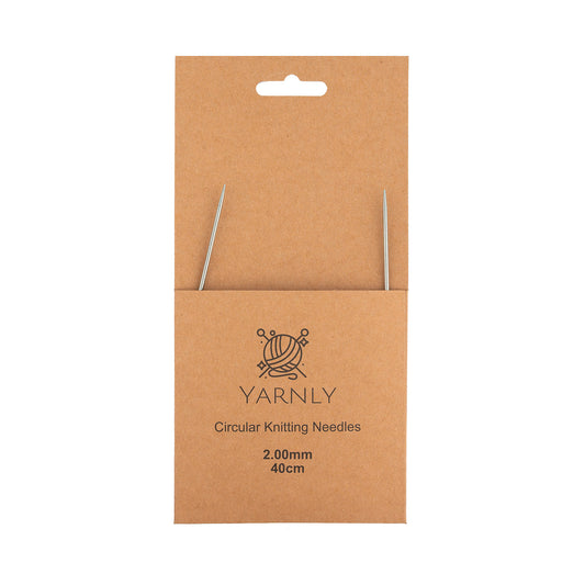 Yarnly - Circular Needles - 40cm Long - 2mm