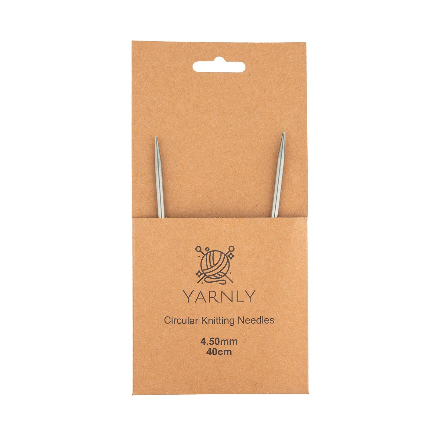 Yarnly - Circular Needles - 40cm Long - 4.5mm