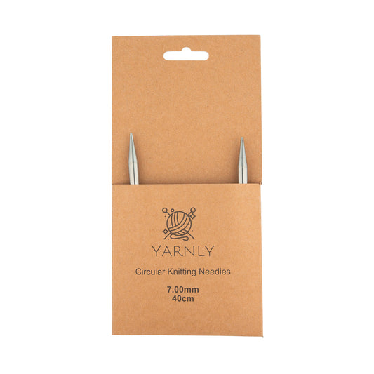 Yarnly - Circular Needles - 40cm Long - 7mm