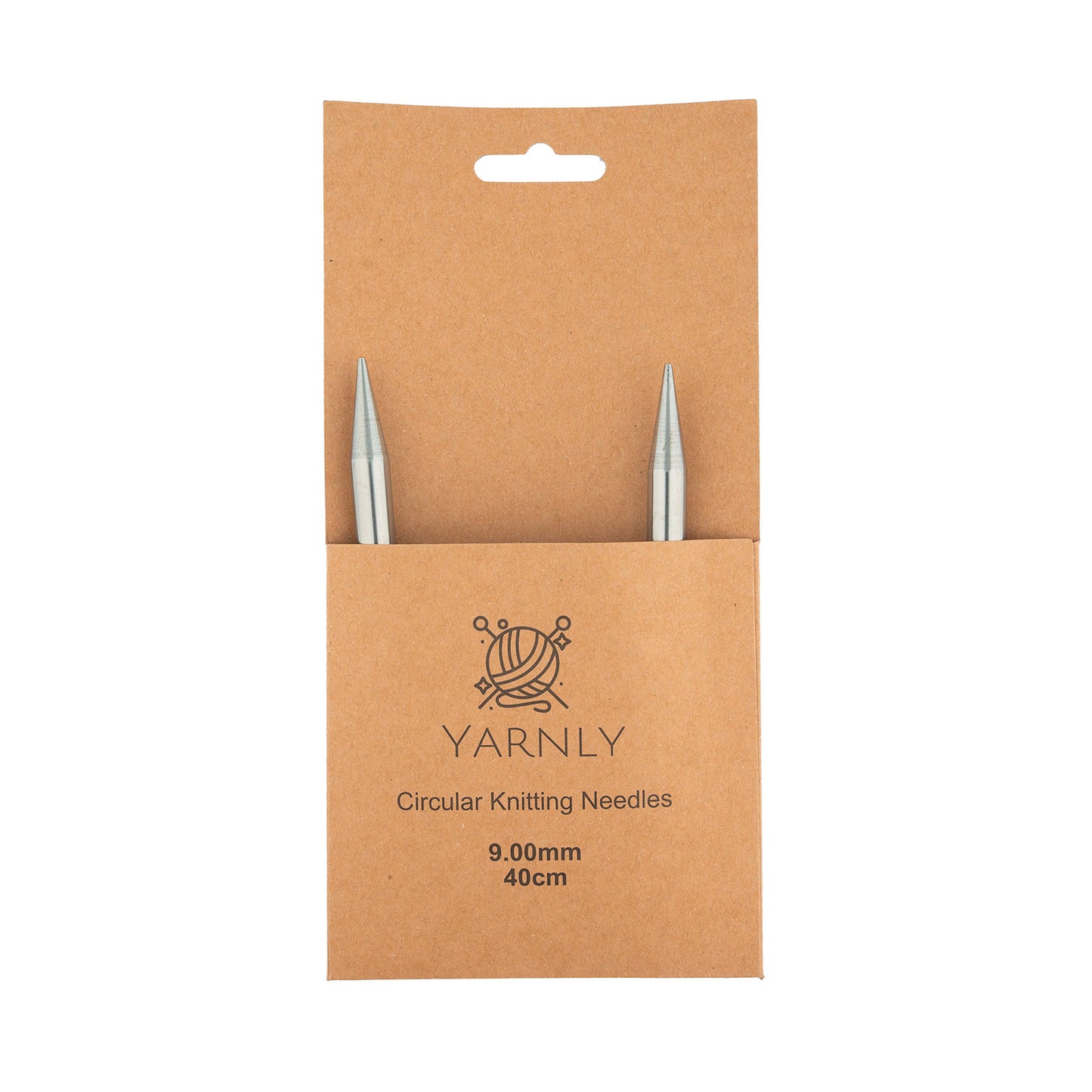 Yarnly - Circular Needles - 40cm Long - 9mm