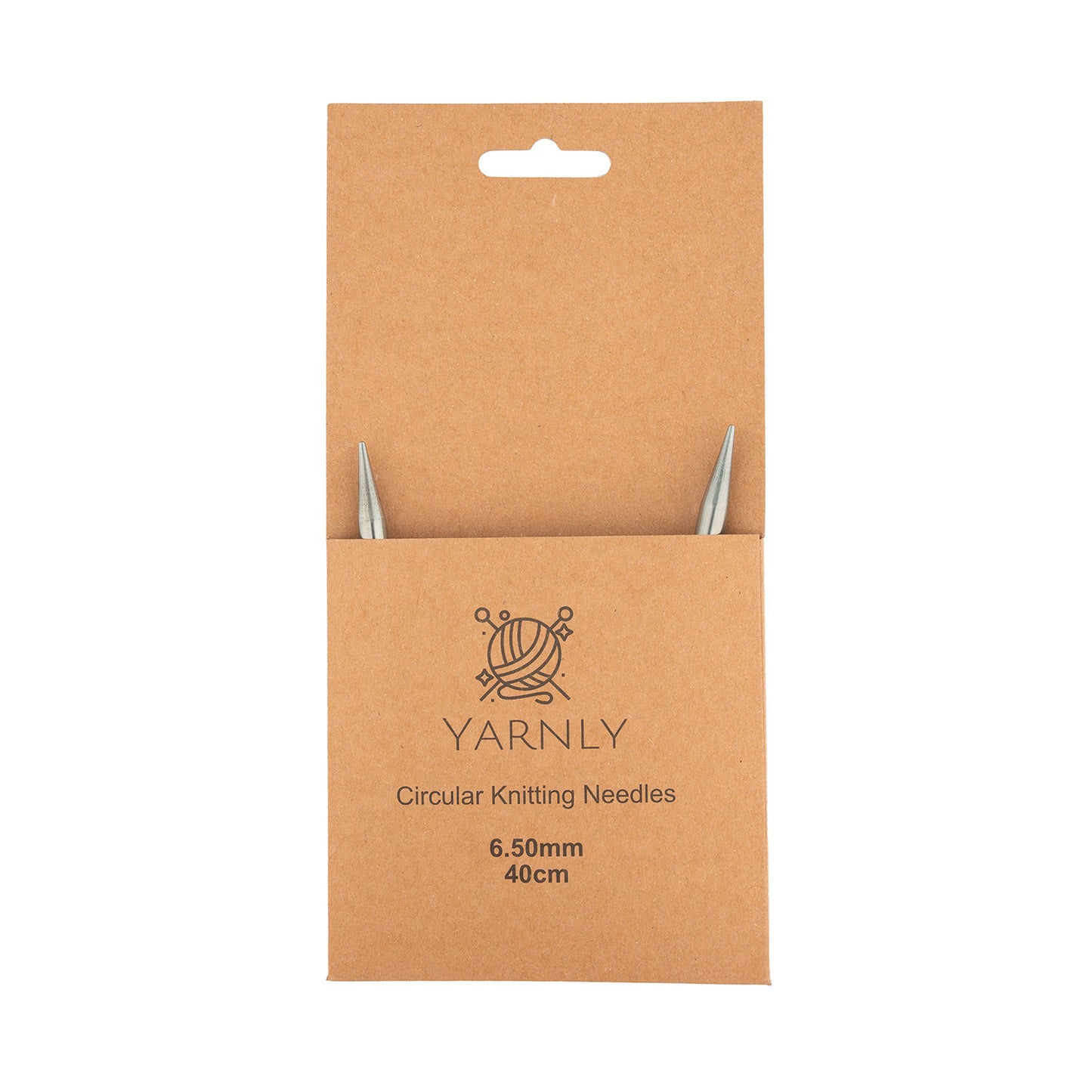 Yarnly - Circular Needles - 40cm Long - 6.5mm