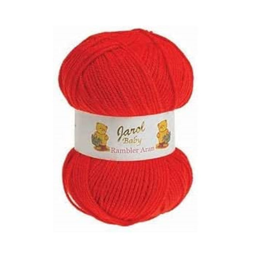 Jarol Yarns - Baby Rambler Aran - 100g Ball - 4327 Red