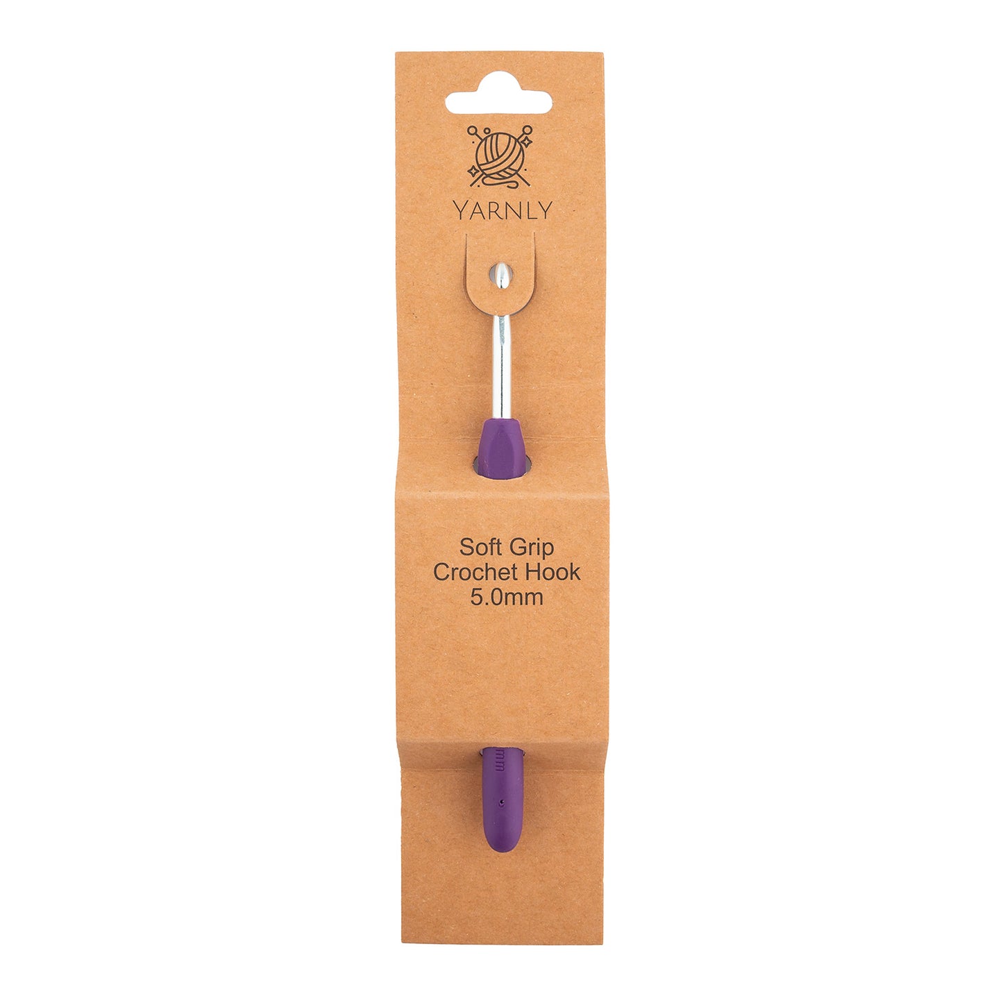 Yarnly - Soft Grip Ergonomic Crochet Hook - 5mm