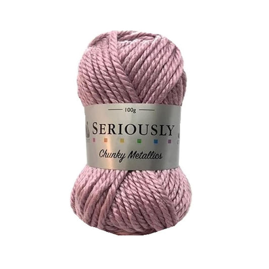 Cygnet - Seriously Chunky Metallics - Super Chunky Yarn - 100g Ball - 155 Zinc