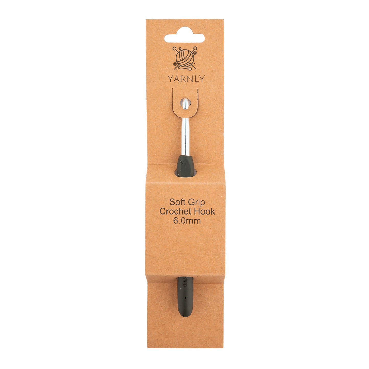 Yarnly - Soft Grip Ergonomic Crochet Hook - 6mm