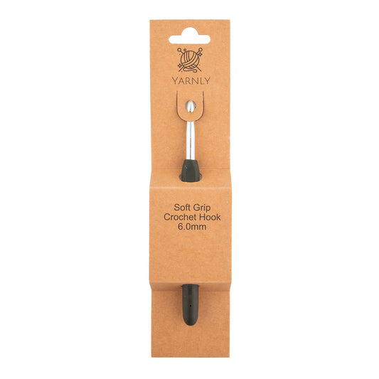 Yarnly - Soft Grip Ergonomic Crochet Hook - 6mm