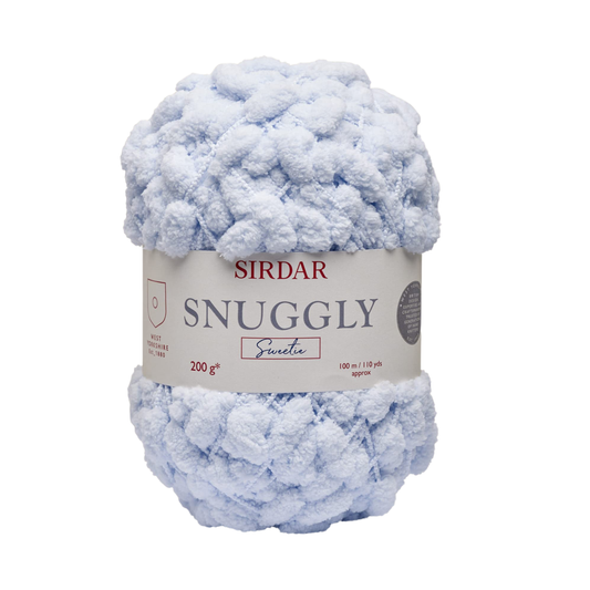 Sirdar - Snuggly Sweetie - Pom Pom Yarn - 200g Ball - 0403 Pastel Blue