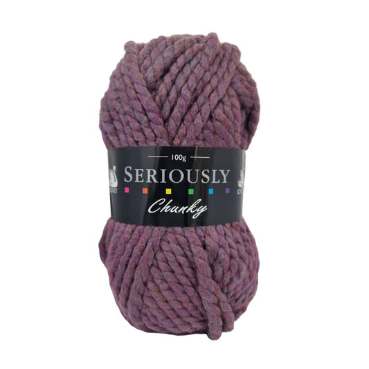 Cygnet - Seriously Chunky - Super Chunky Yarn - 100g Ball - 306 Plum
