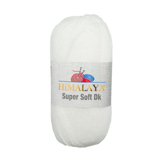 Himalaya -  Super Soft DK - White Yarn - 100g x 5 Ball Value Pack