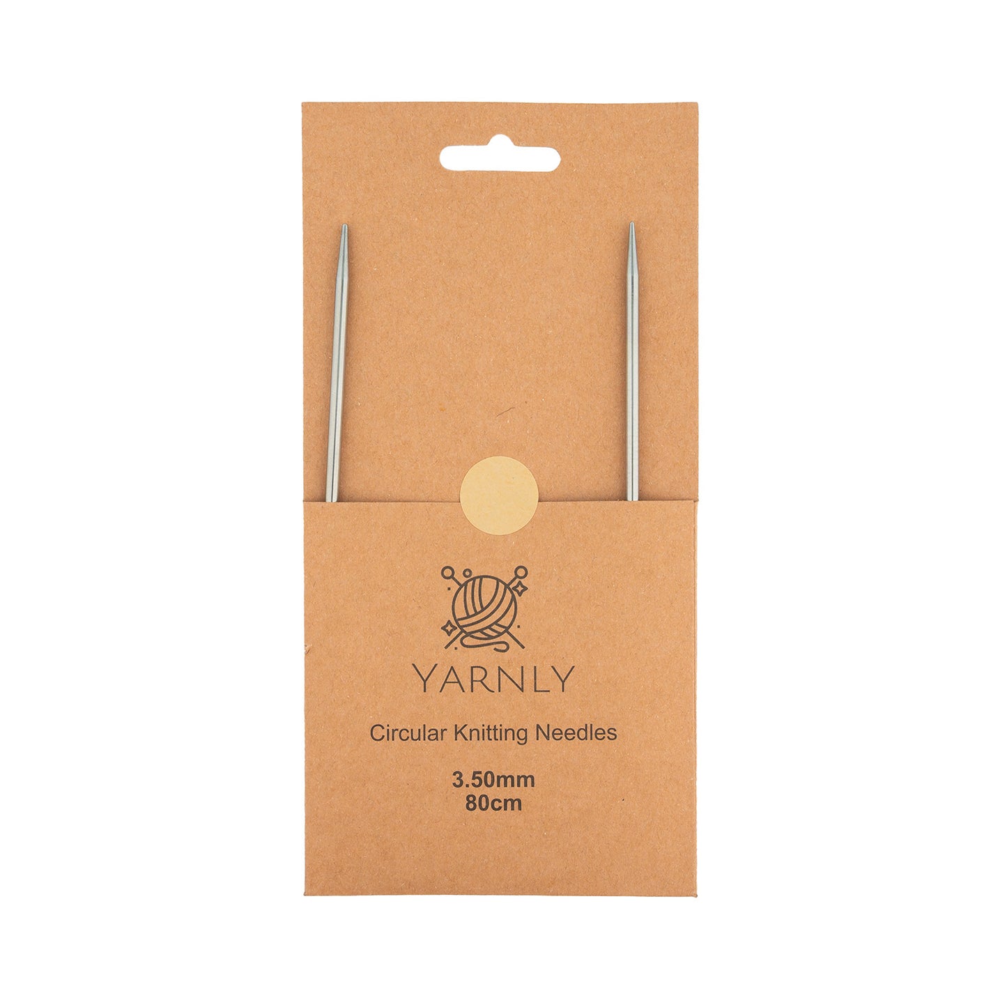 Yarnly - Circular Needles - 80cm Long - 3.5mm