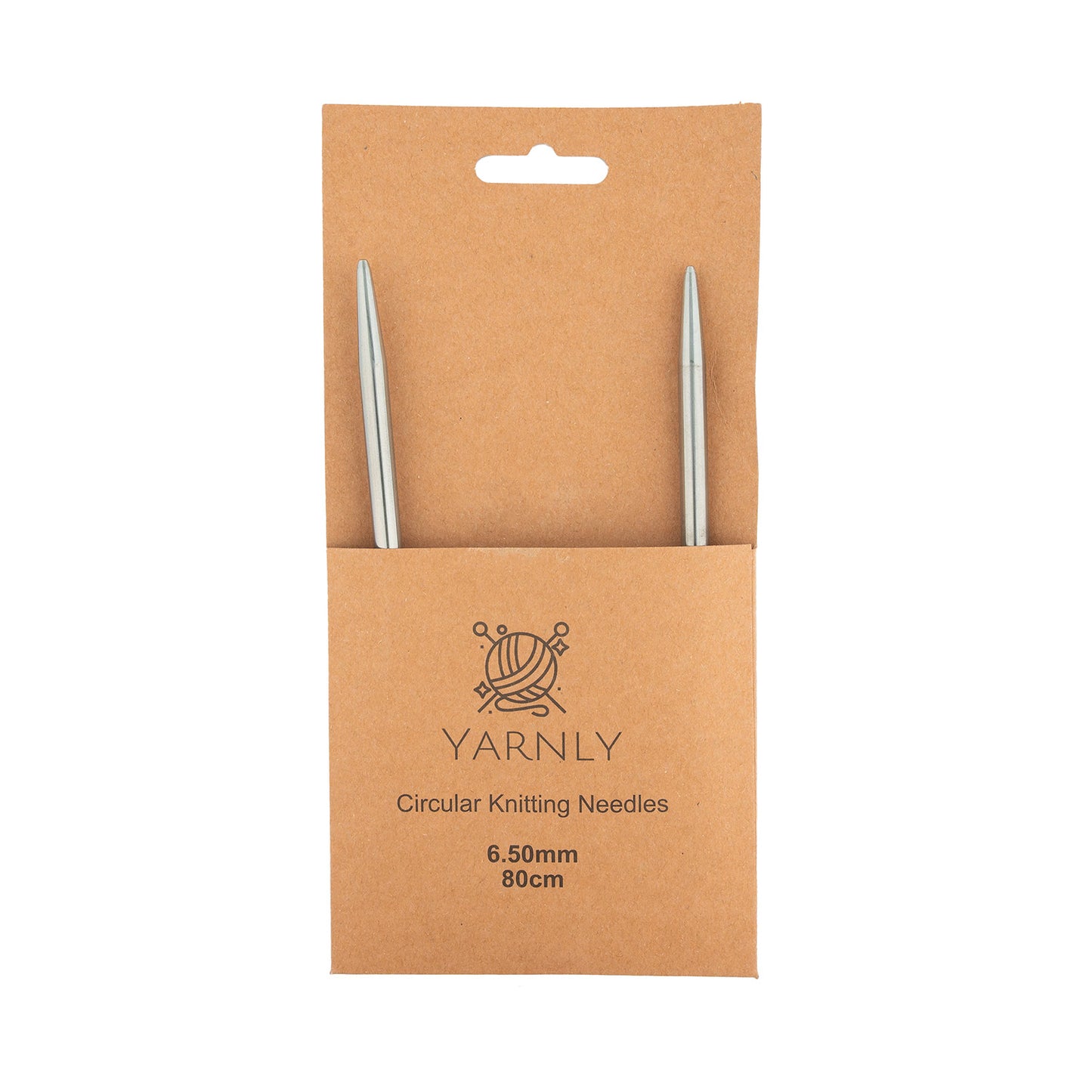 Yarnly - Circular Needles - 80cm Long - 6.5mm