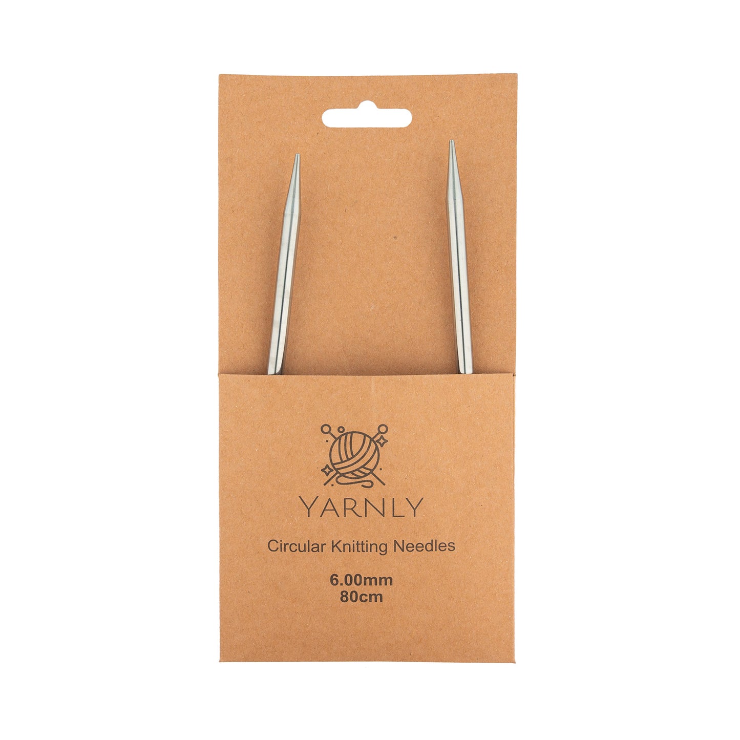 Yarnly - Circular Needles - 80cm Long - 6mm
