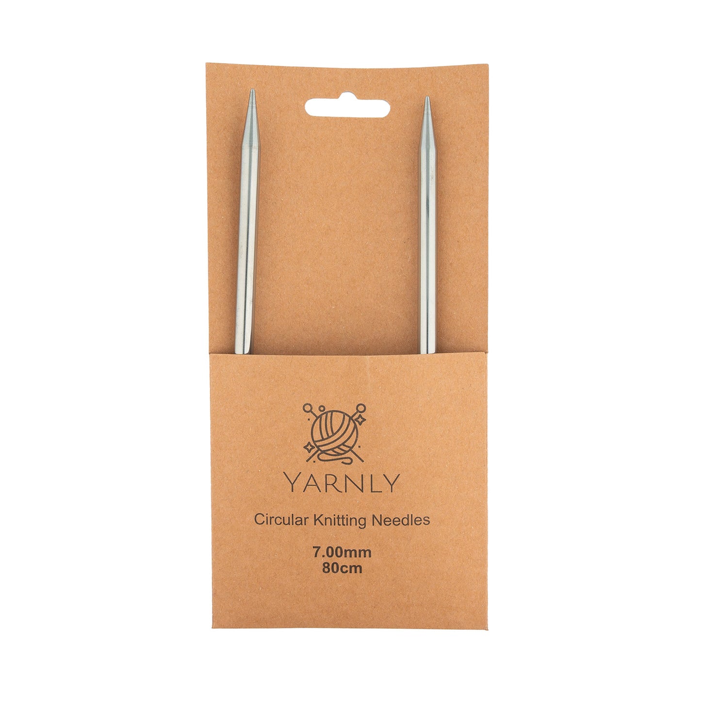 Yarnly - Circular Needles - 80cm Long - 7mm