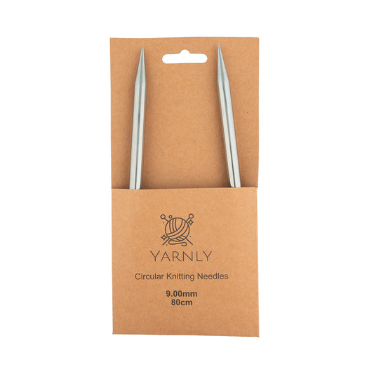 Yarnly - Circular Needles - 80cm Long - 9mm