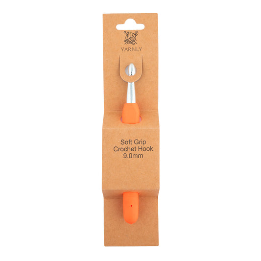 Yarnly - Soft Grip Ergonomic Crochet Hook - 9mm