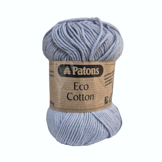 Patons - Eco Cotton - 4ply - 50g Ball - Certified Organic - Shade 090 Clear