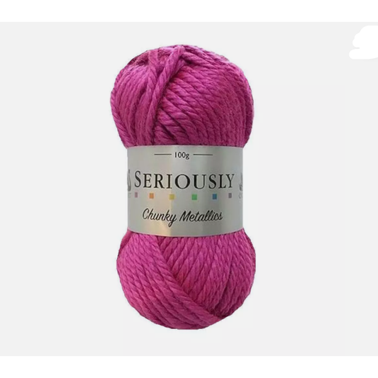 Cygnet - Seriously Chunky Metallics - Super Chunky Yarn - 100g Ball - 266 Magnesium