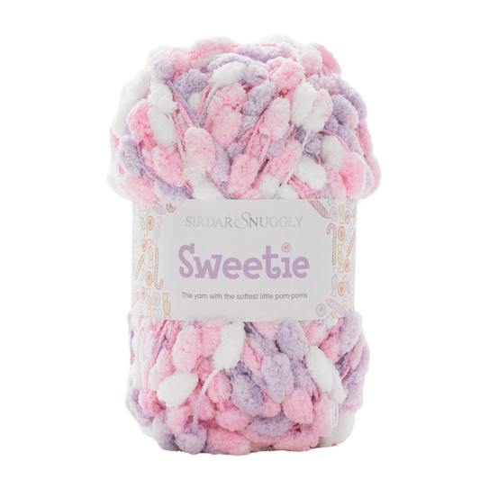 Sirdar - Snuggly Sweetie - Pom Pom Yarn - 200g Ball - 0411 Candyfloss