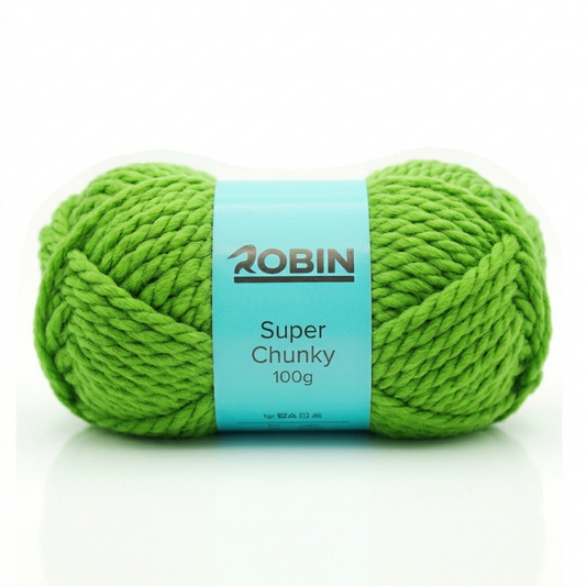Robin Super Chunky Yarn – Apple Green (16) – 100g Ball
