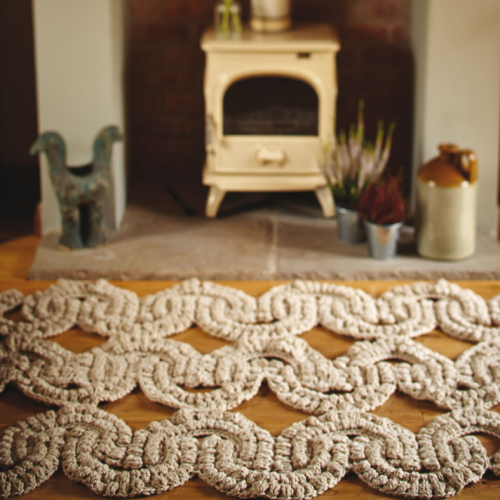 Rowan Super Chunky Rug - Crochet Pattern | PDF Download