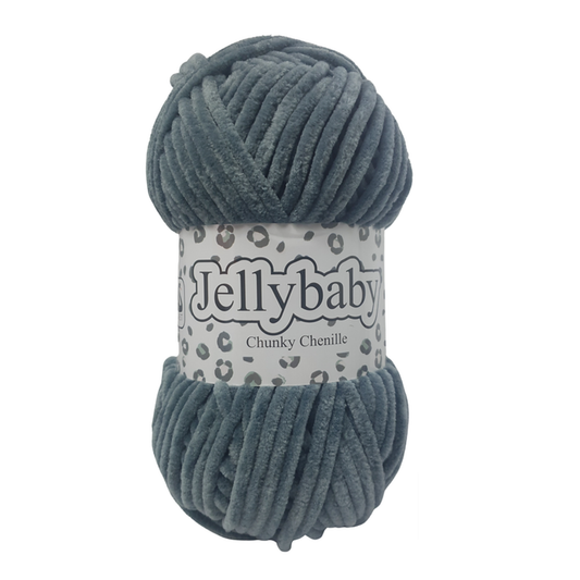Cygnet Yarns - Jellybaby Chenille - Chunky - 100g Ball - 004 Smokey Grey
