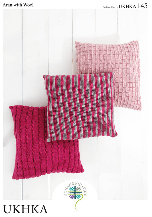 UKHKA - Multi Knitting Pattern - UKHKA 145 - Cushions
