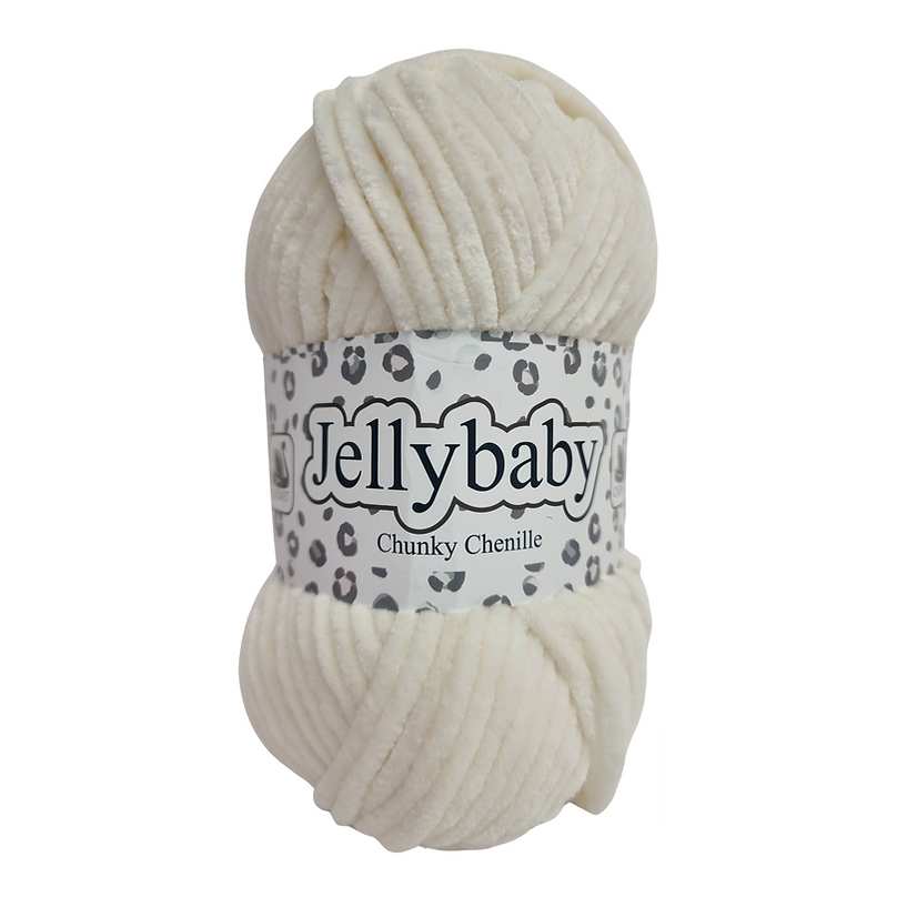 Cygnet Yarns - Jellybaby Chenille - Chunky - 100g Ball - 031 Vanilla Milkshake
