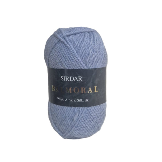 Sirdar - Balmoral - DK Yarn - Wool Alpaca Silk Mix - 50g Ball - Soft Blue
