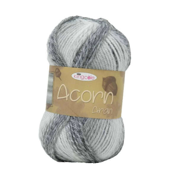 King Cole - Acorn Aran -  100g Ball - 4951 Rain Cloud