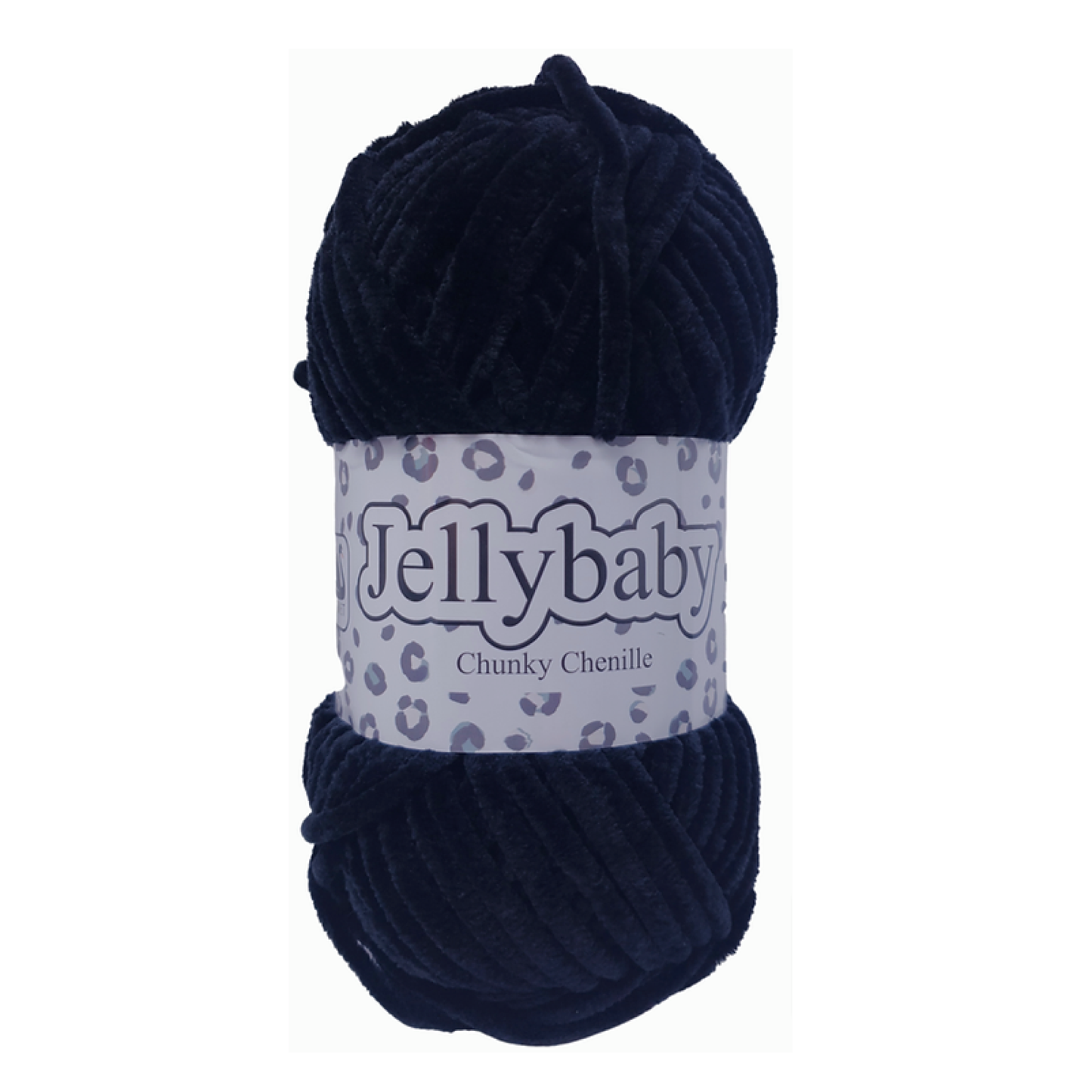 Cygnet Yarns - Jellybaby Chenille - Chunky - 100g Ball - 005 Black