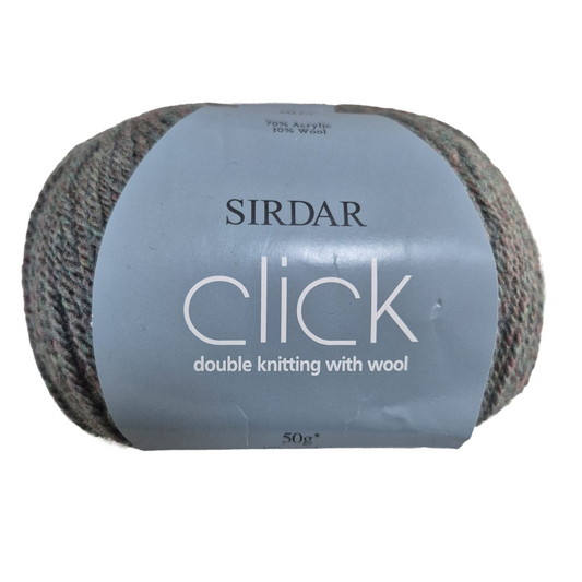Sirdar - Click - Double Kniting with Wool - 50g Ball - Shade 0128 Tarn