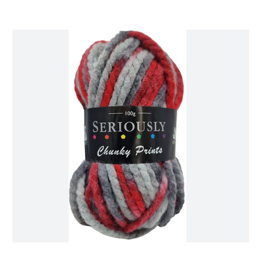 Cygnet - Seriously Chunky Prints - Super Chunky Yarn - 100g Ball - 798 Robin