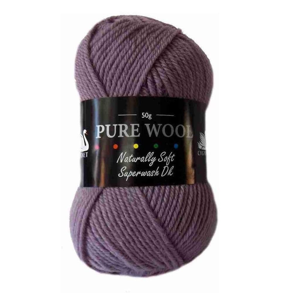 Cygnet Pure Wool Superwash DK – Vintage Rose (155) – 50g Ball