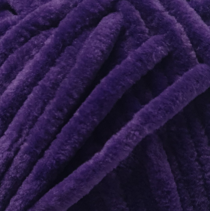 Cygnet Yarns - Jellybaby Chenille - Chunky - 100g Ball - 008 Deep Violet