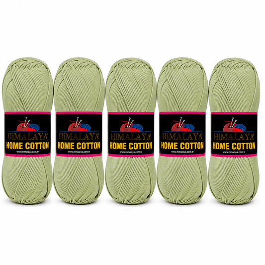 Himalaya Home Cotton Blend - Sage Aran Yarn - 100g x 5 Ball Value Pack