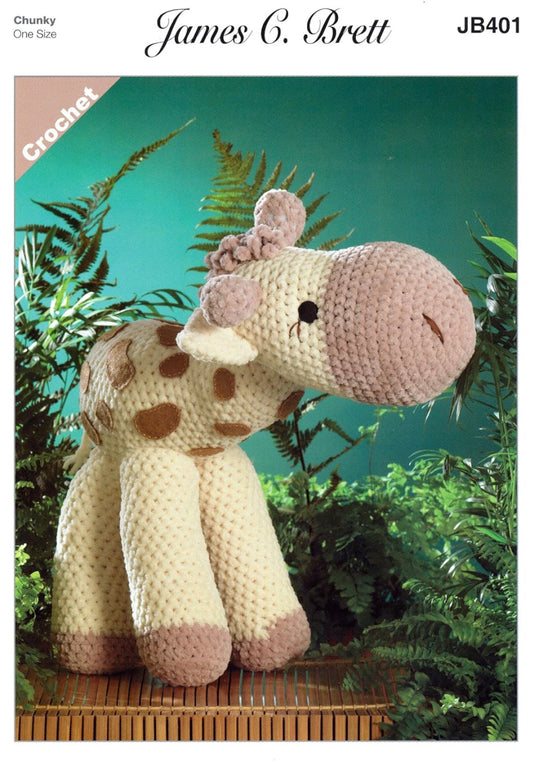 James C. Brett - Crochet Amigurumi Pattern  - JB401 - Sunshine the Giraffe